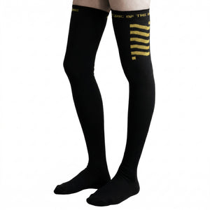 CSRT-01 Black Yellow Thigh High Socks