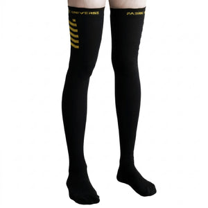 CSRT-01 Black Yellow Thigh High Socks