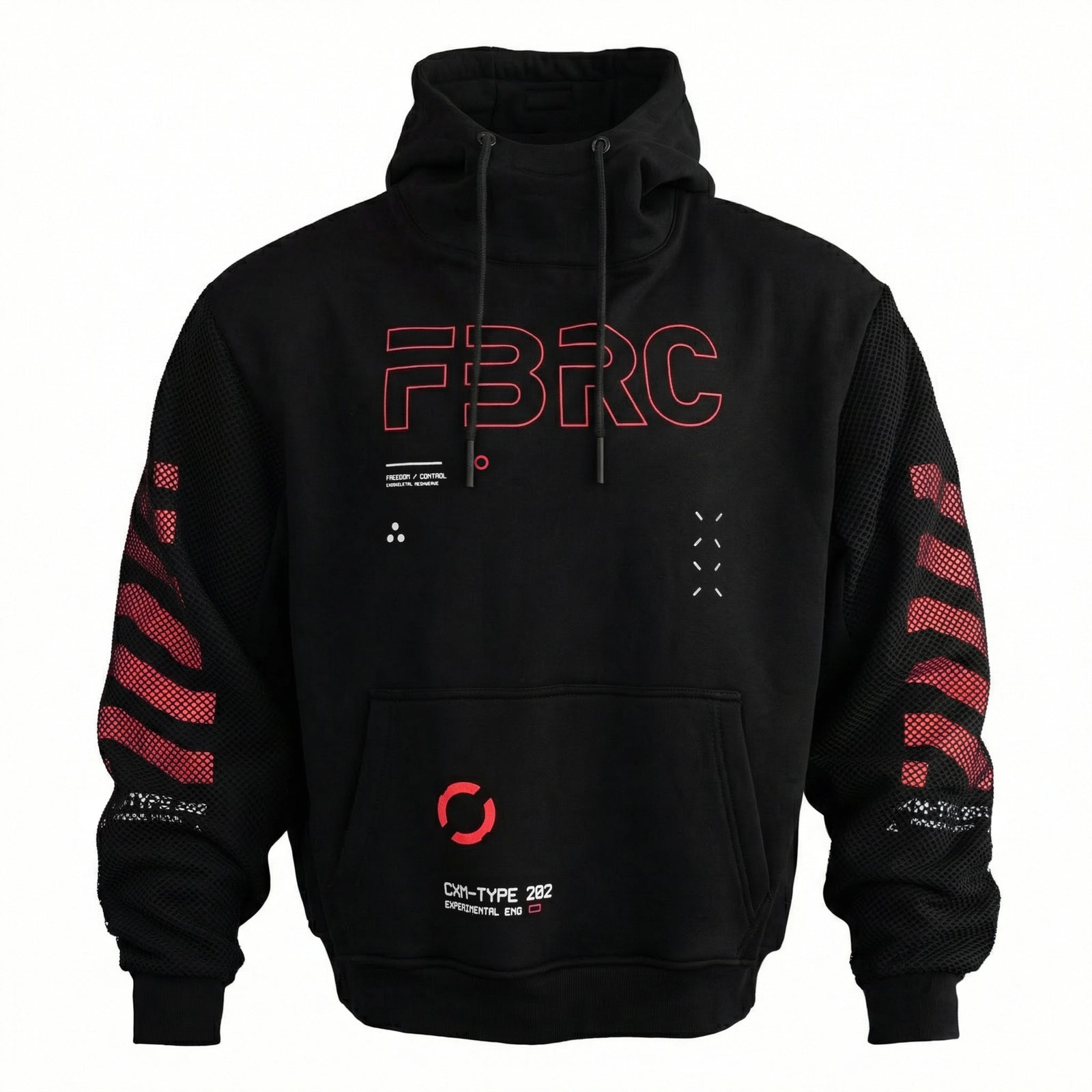 CXM-Type 202/R Black Mockneck Hoodie