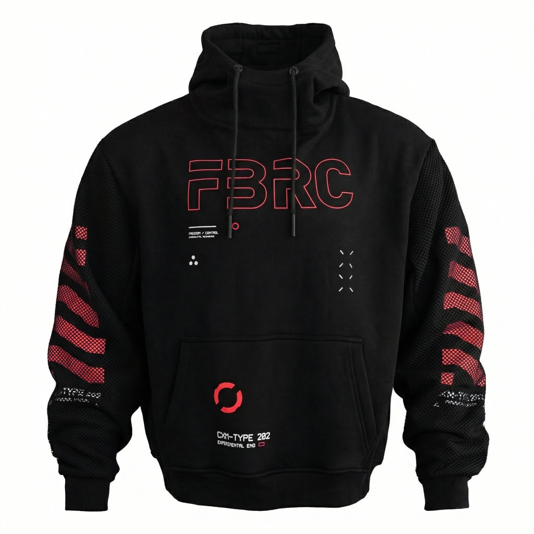 KLASH9 Low Kokanee Red &HOODIE 黒M パーカー Fabric of the Universe ONI Black Techwear Hoodie