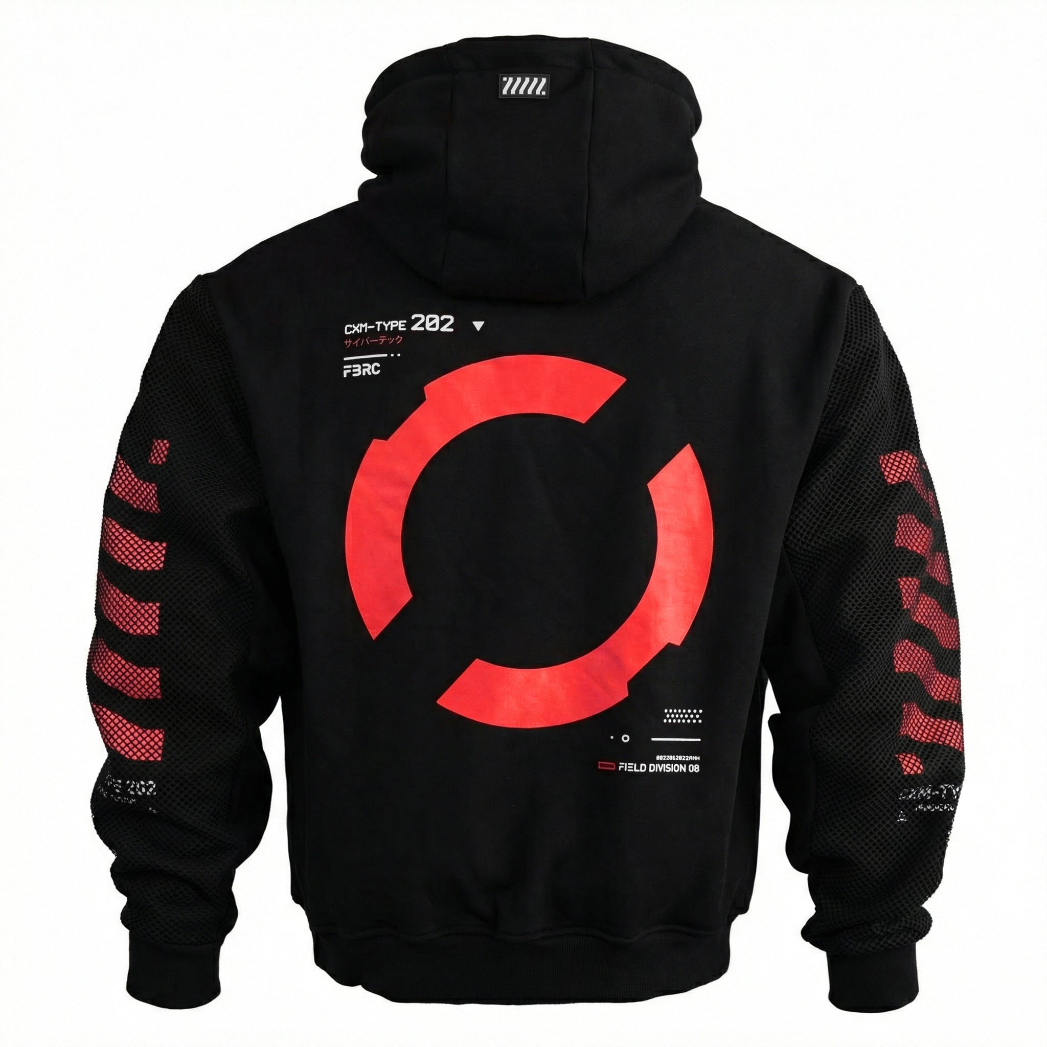 KLASH9 Low Kokanee Red &HOODIE 黒M パーカー Fabric of the Universe ONI Black Techwear Hoodie