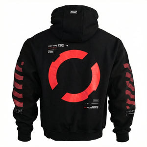 CXM-Type 202/R Black Mockneck Hoodie