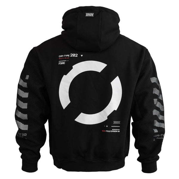 Fabric of the Universe ONI Black Techwear Hoodie