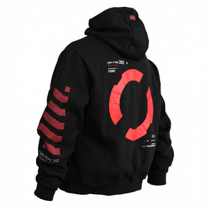 CXM-Type 202/R Black Mockneck Hoodie