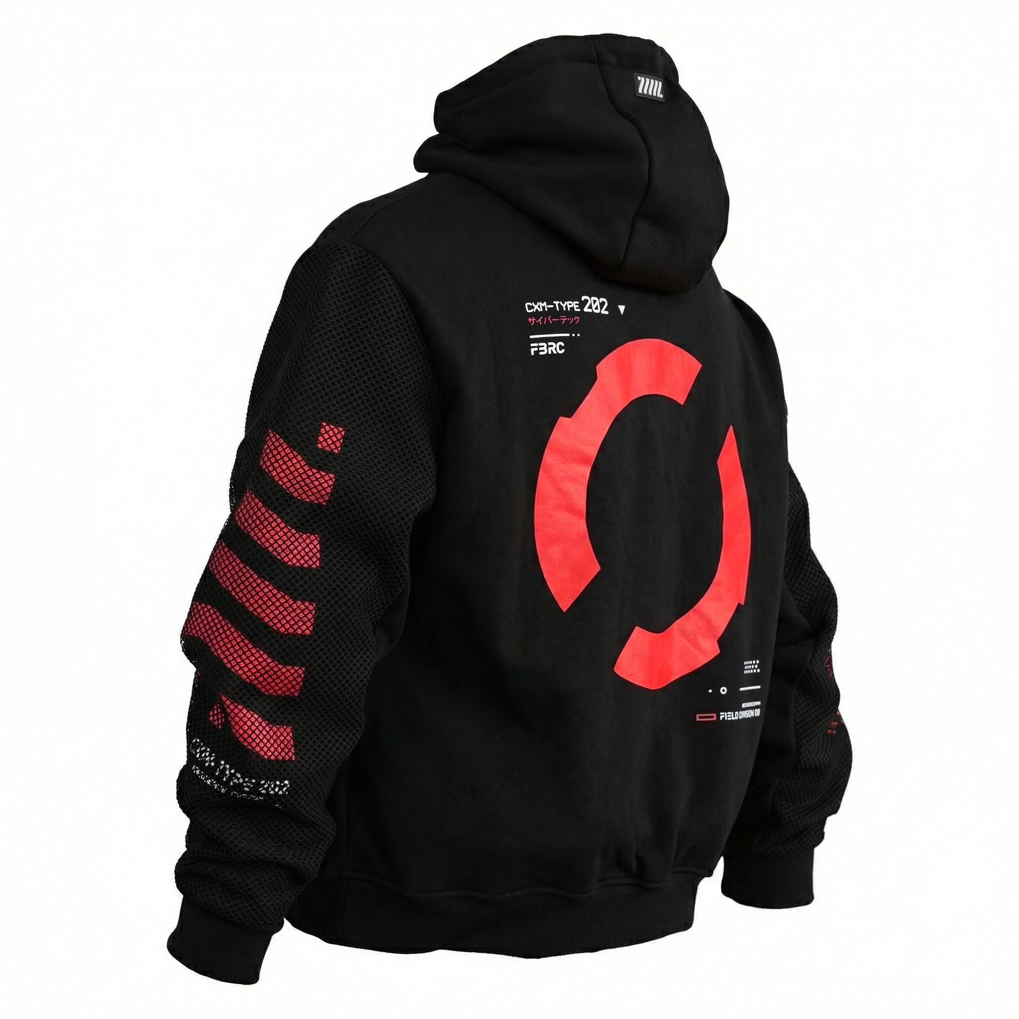 Fabric of the Universe ONI Black Techwear Hoodie