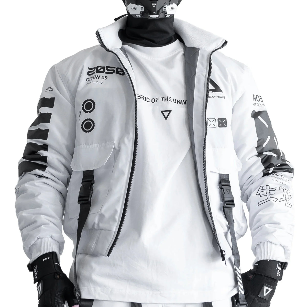 Y-2050 Black Short Bomber Jacket