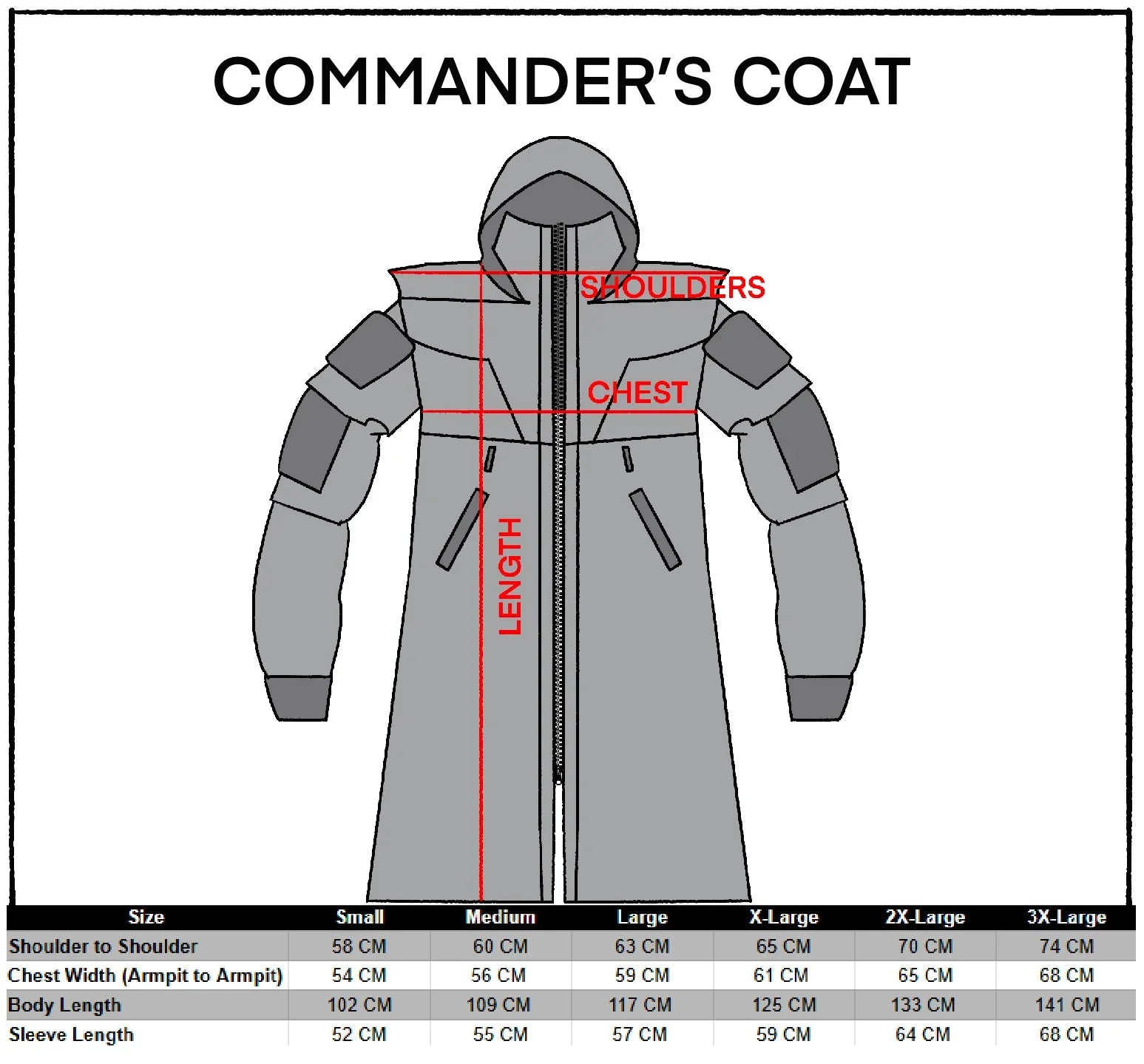 CC-020 White Commander's Coat - Fabric of the Universe