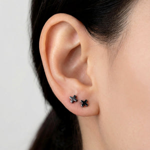 Cross Stud Stainless Steel Earrings