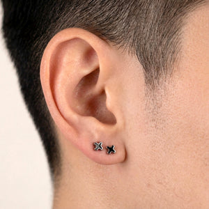 Cross Stud Stainless Steel Earrings