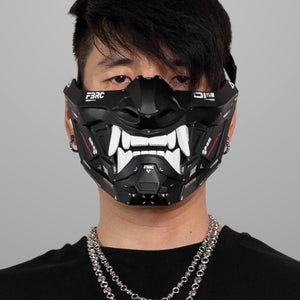 ONI v2 Black Half Cyber Mask