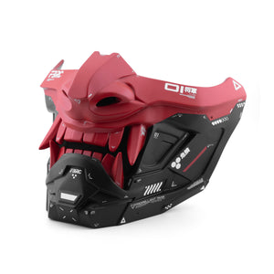 ONI v2 Red Black Half Cyber Mask