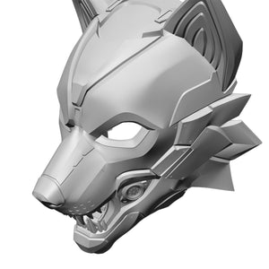 CWM-01 Wolf Mask 3D Printable File