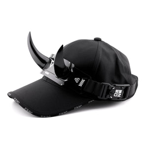 DC-01A Black Gloss Demon Horns Cap