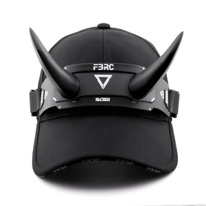 DC-01A Gunmetal Demon Horns Cap