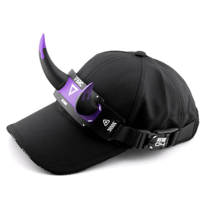 DC-01A Black Purp Demon Horns Cap