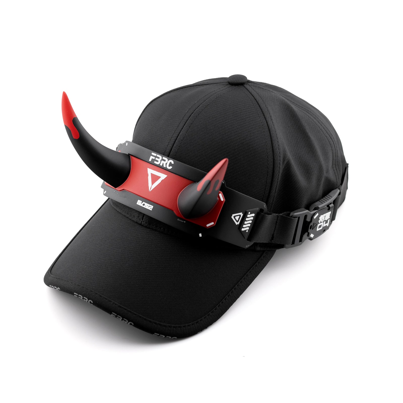 DC-01A Black Red Demon Horns Cap