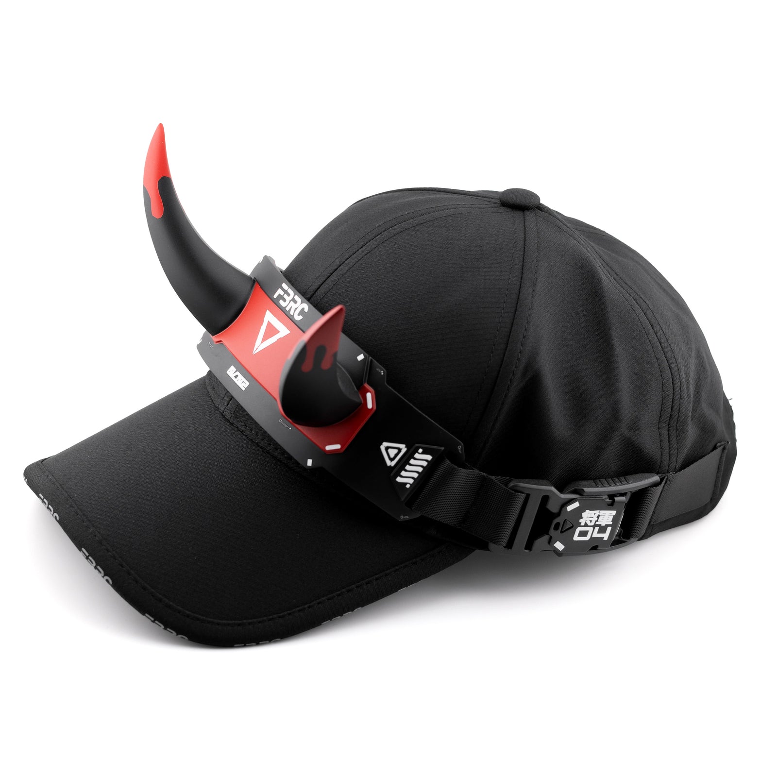 DC-01A Black Red Demon Horns Cap