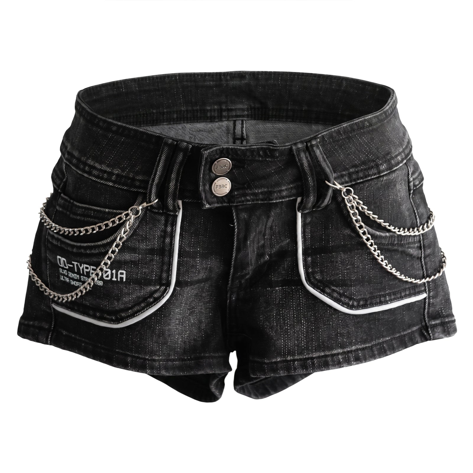 DD-Type 01A Black Denim Super Shorts
