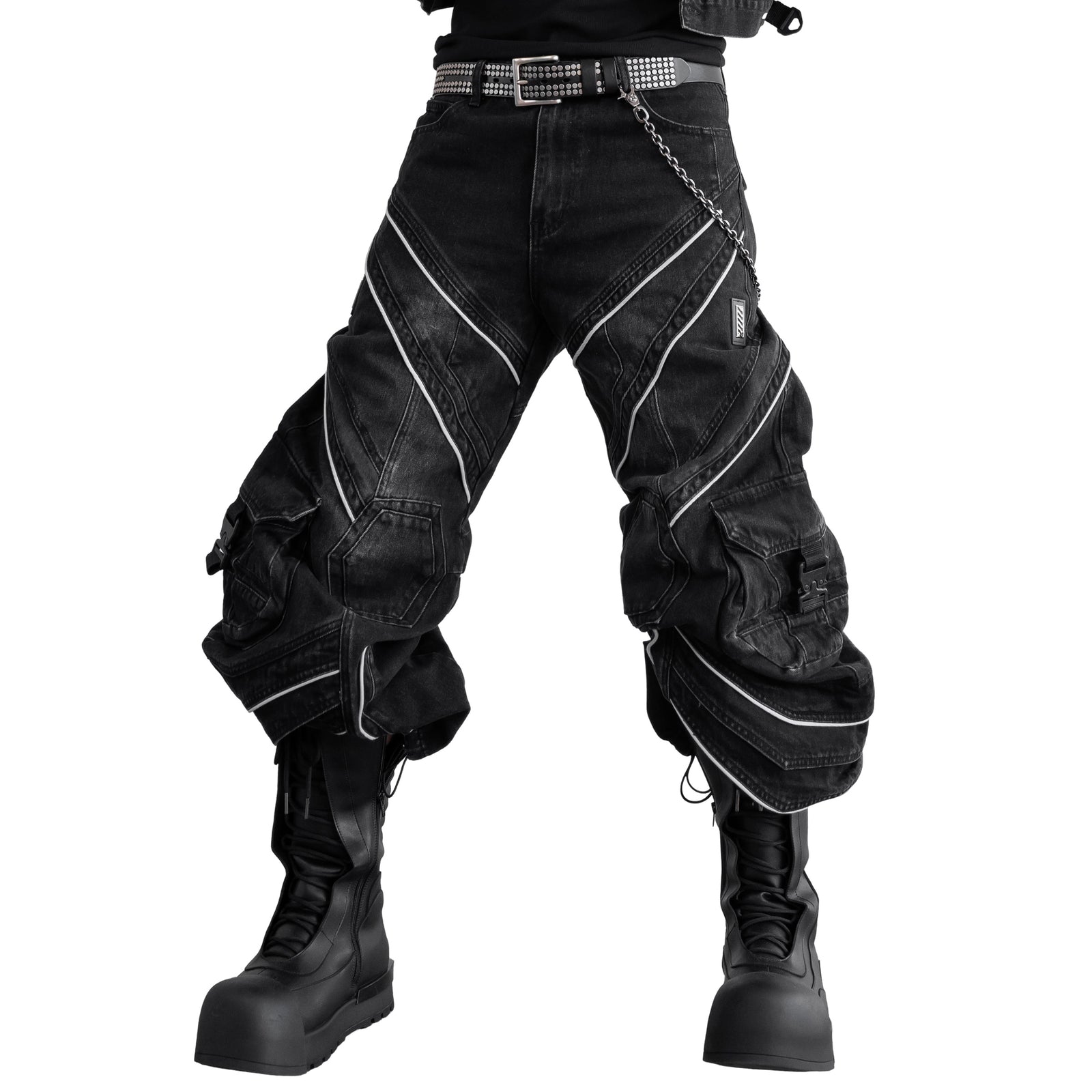 DF-Type 090 Black Scimitar Denim Pants