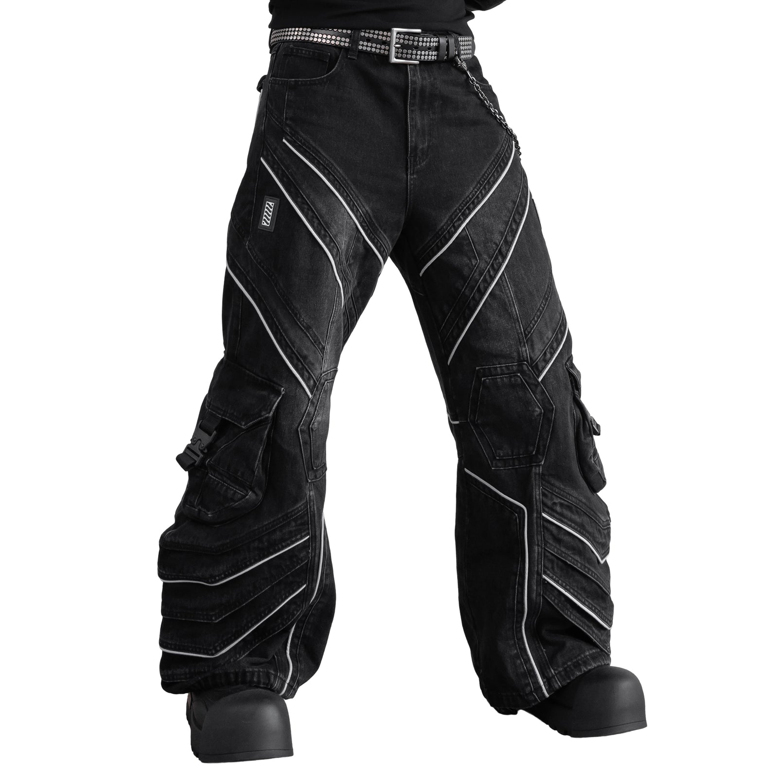 DF-Type 090 Black Scimitar Denim Pants