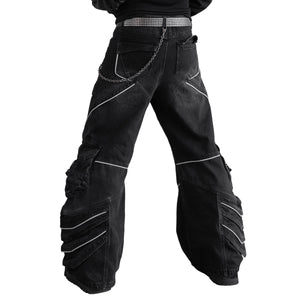 DF-Type 090 Black Scimitar Denim Pants