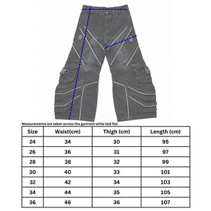 DF-Type 090 Black Scimitar Denim Pants