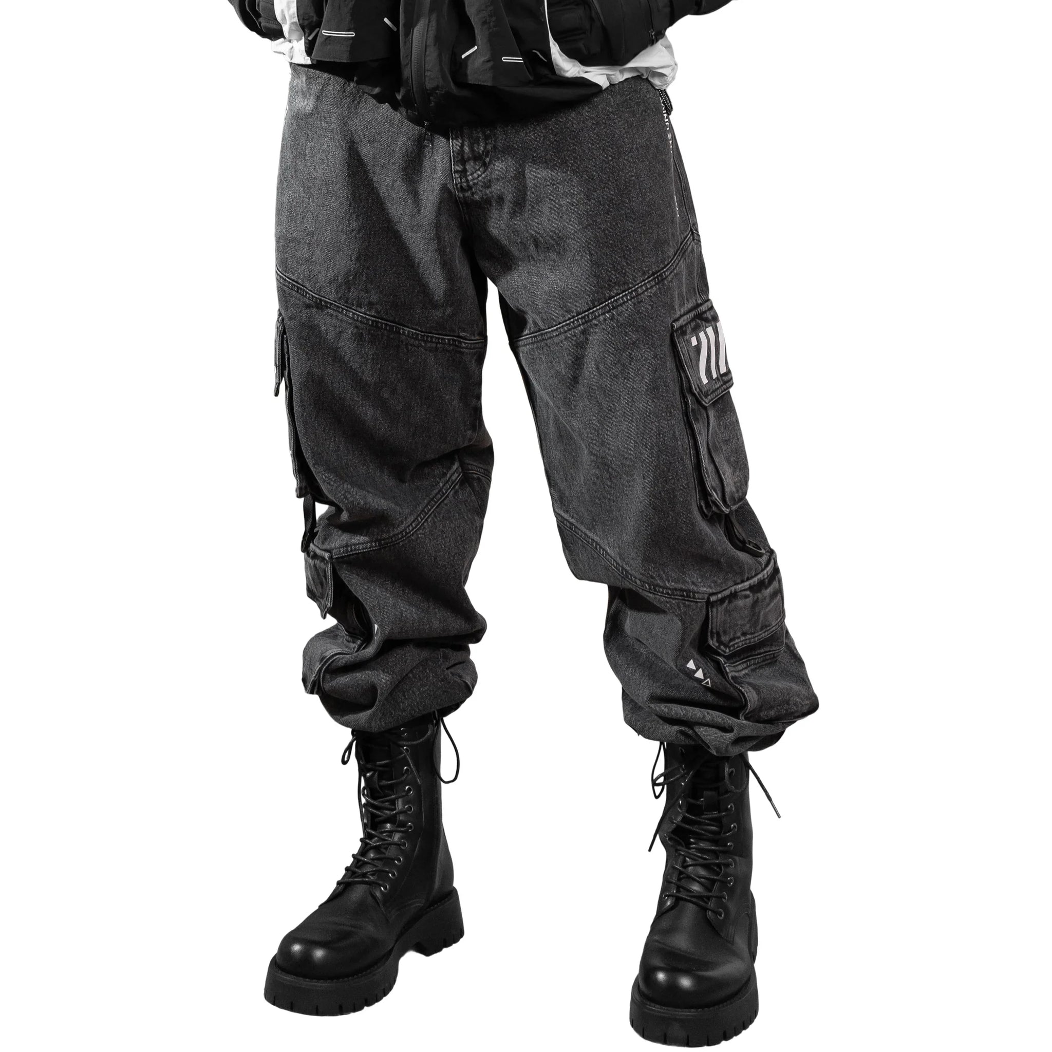 DJ-Type 001A Charcoal Denim Pants - Fabric of the Universe