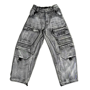 DJ-Type 03A Snow Wash Barrel Denim Pants