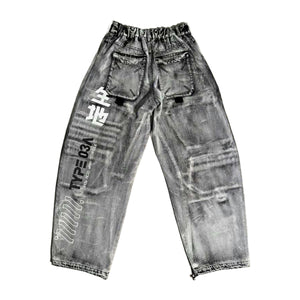 DJ-Type 03A Snow Wash Barrel Denim Pants