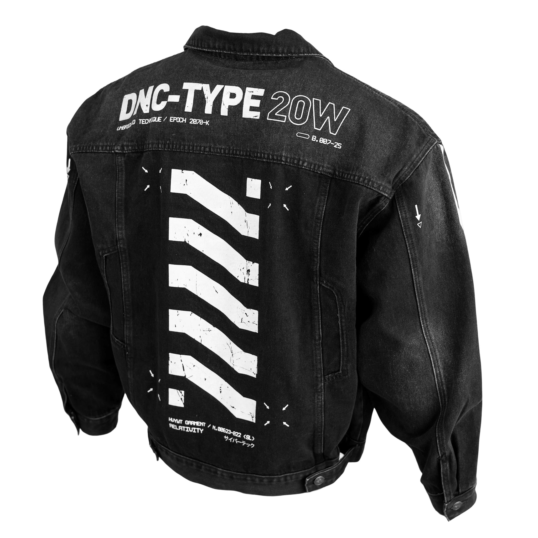 DNC-Type 20W Black Denim Jacket - Fabric of the Universe