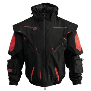 DRC-305 Black Red Deep Recon Coat
