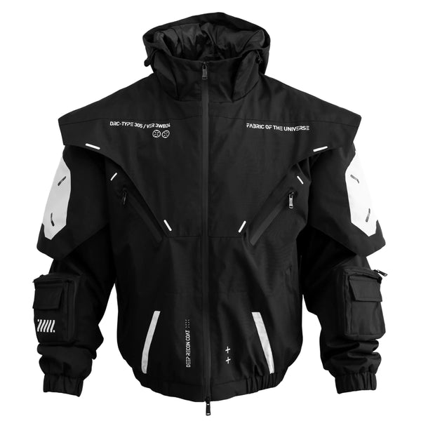 DRC-305 Black Deep Recon Coat - Fabric of the Universe