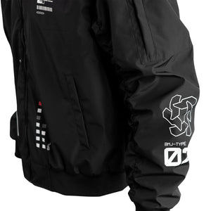 Genova Demon Black LW Bomber Jacket2