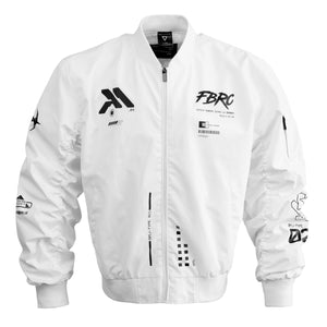Genova Demon White LW Bomber Jacket