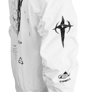 Genova Demon White LW Bomber Jacket