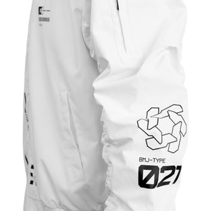 Genova Demon White LW Bomber Jacket