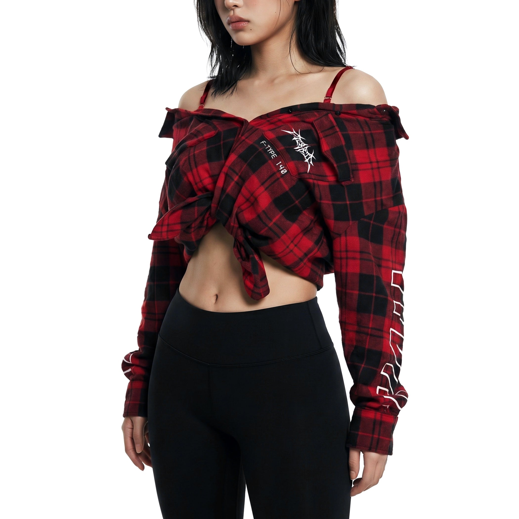 F-Type 140 Red Plaid Flannel Shirt - Fabric of the Universe