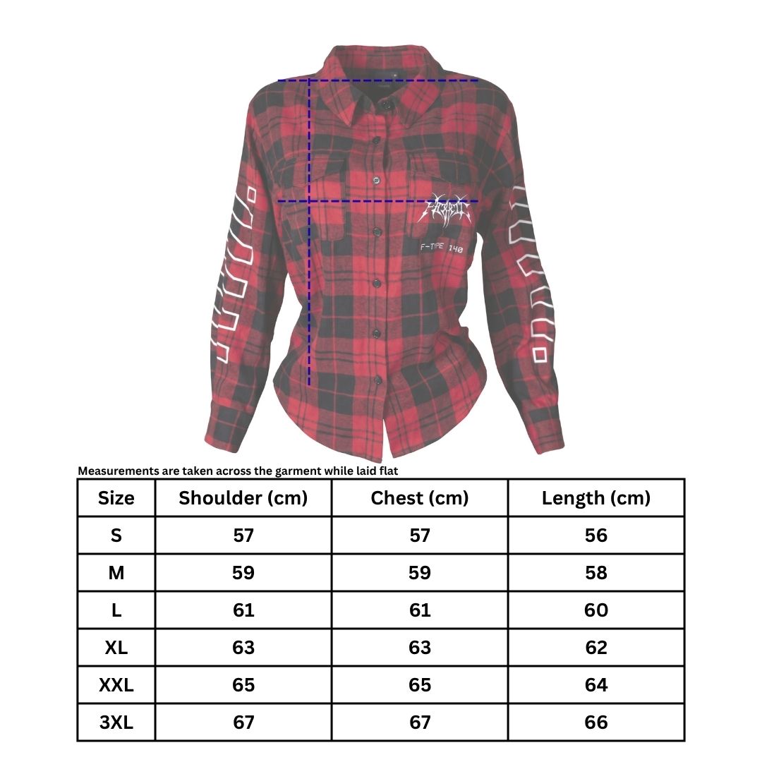 F-Type 140 Red Plaid Flannel Shirt - Fabric of the Universe