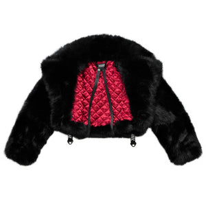 FCS-Type 720 Black Crop Fur Coat