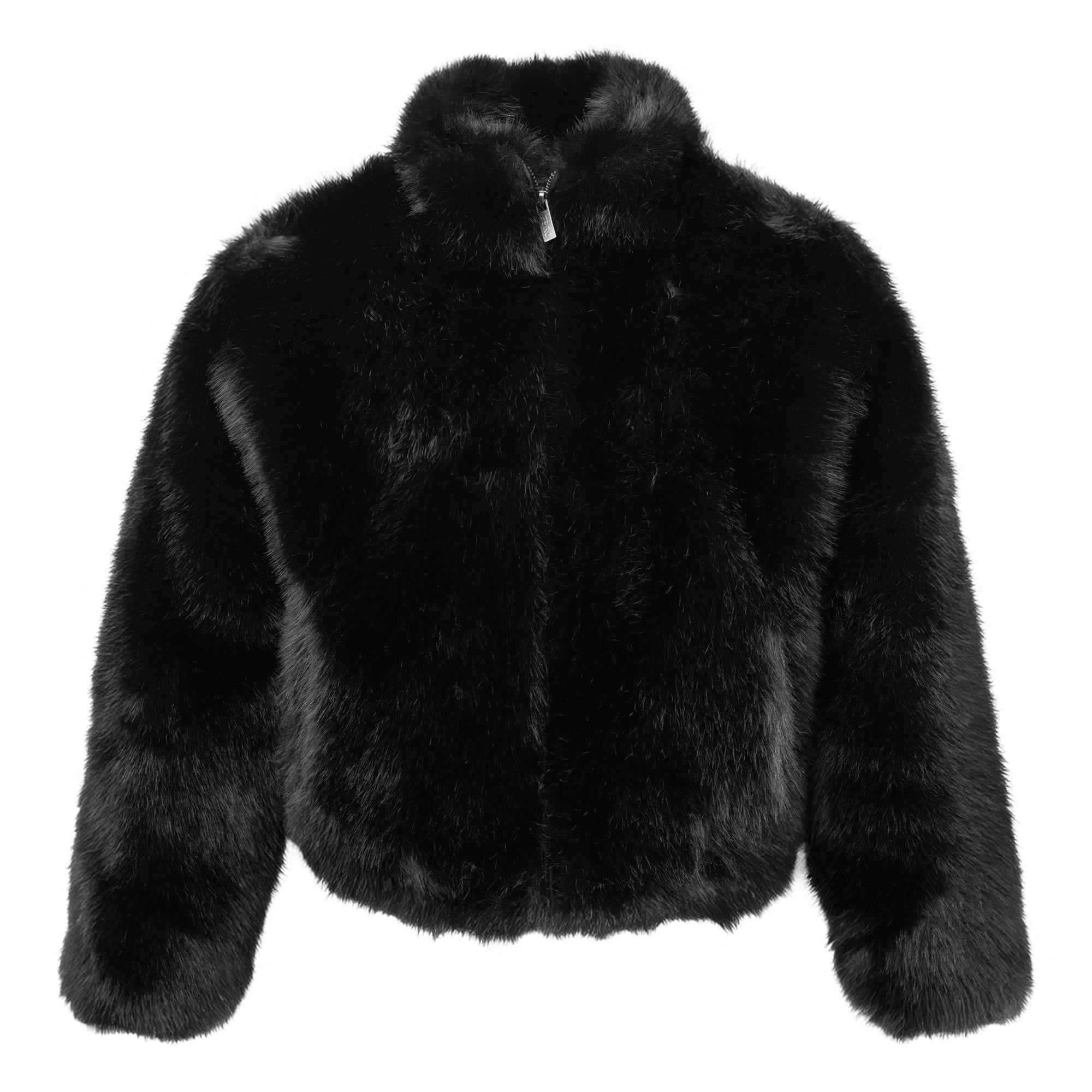 FRC-Type 1020 Black Heavy Fur Coat - Fabric of the Universe