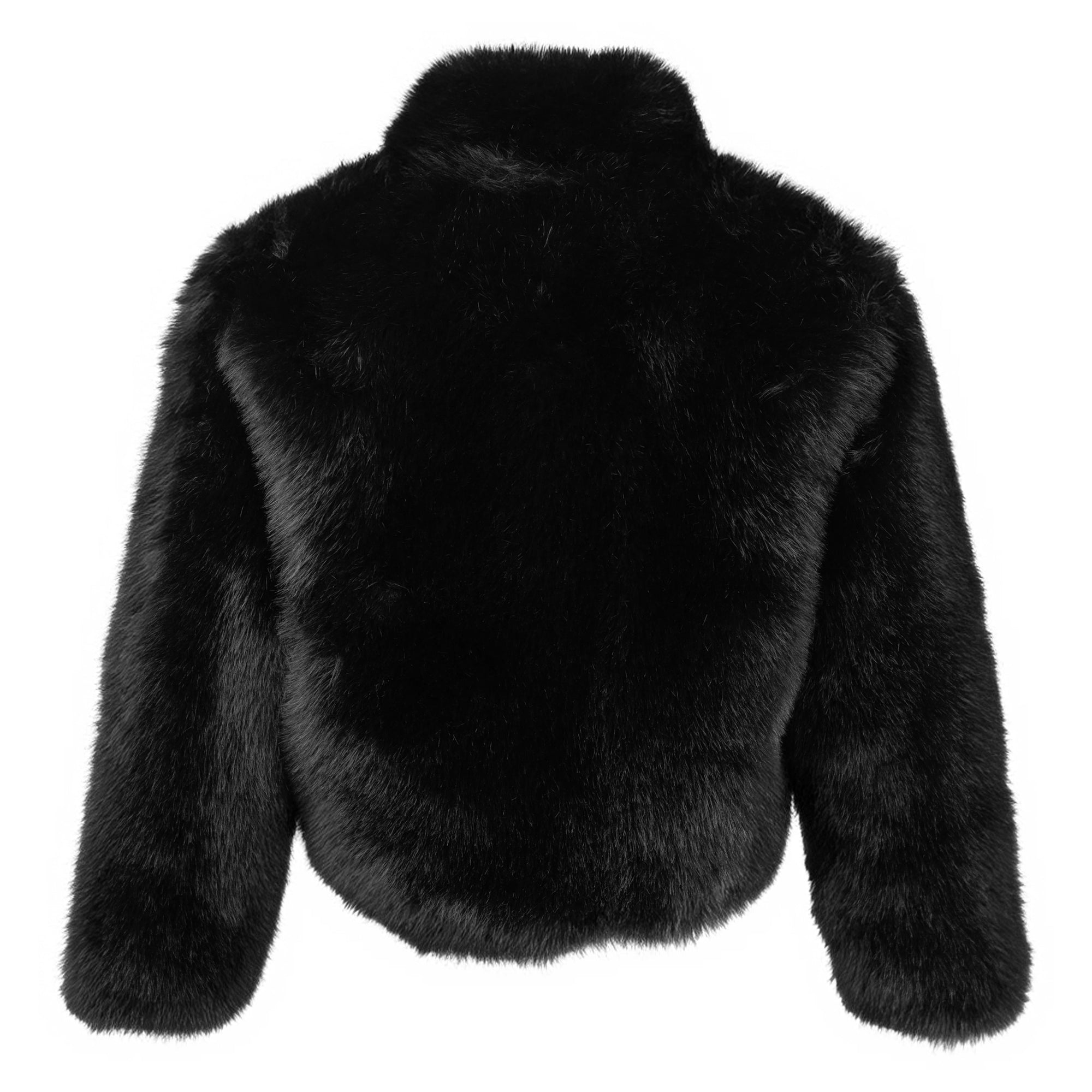 リアルミックスファー　100% ブラック FRC-Type 1020 Black Heavy Fur Coat - Fabric of the Universe