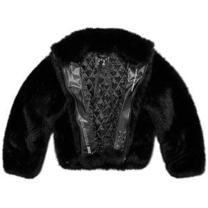 FRC-Type 1020 Black Heavy Fur Coat