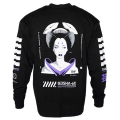 Geisha-6X Black Long Sleeve T - Fabric of the Universe