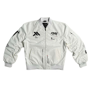 Genova Demon White LW Bomber Jacket