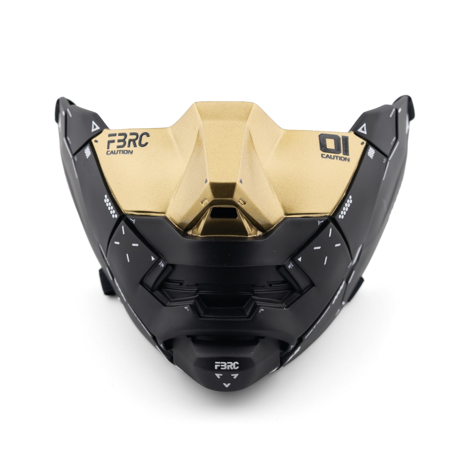 Genova Reborn Black Gold Half Mask