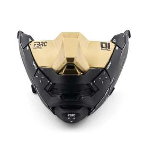 Genova Reborn Black Gold Half Mask