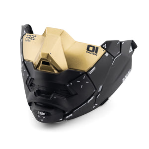 Genova Reborn Black Gold Half Mask