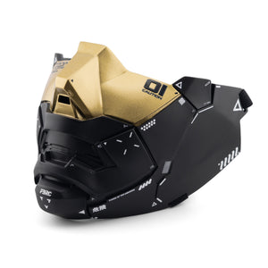 Genova Reborn Black Gold Half Mask