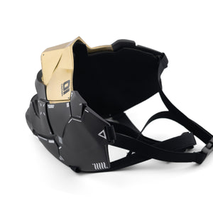 Genova Reborn Black Gold Half Mask