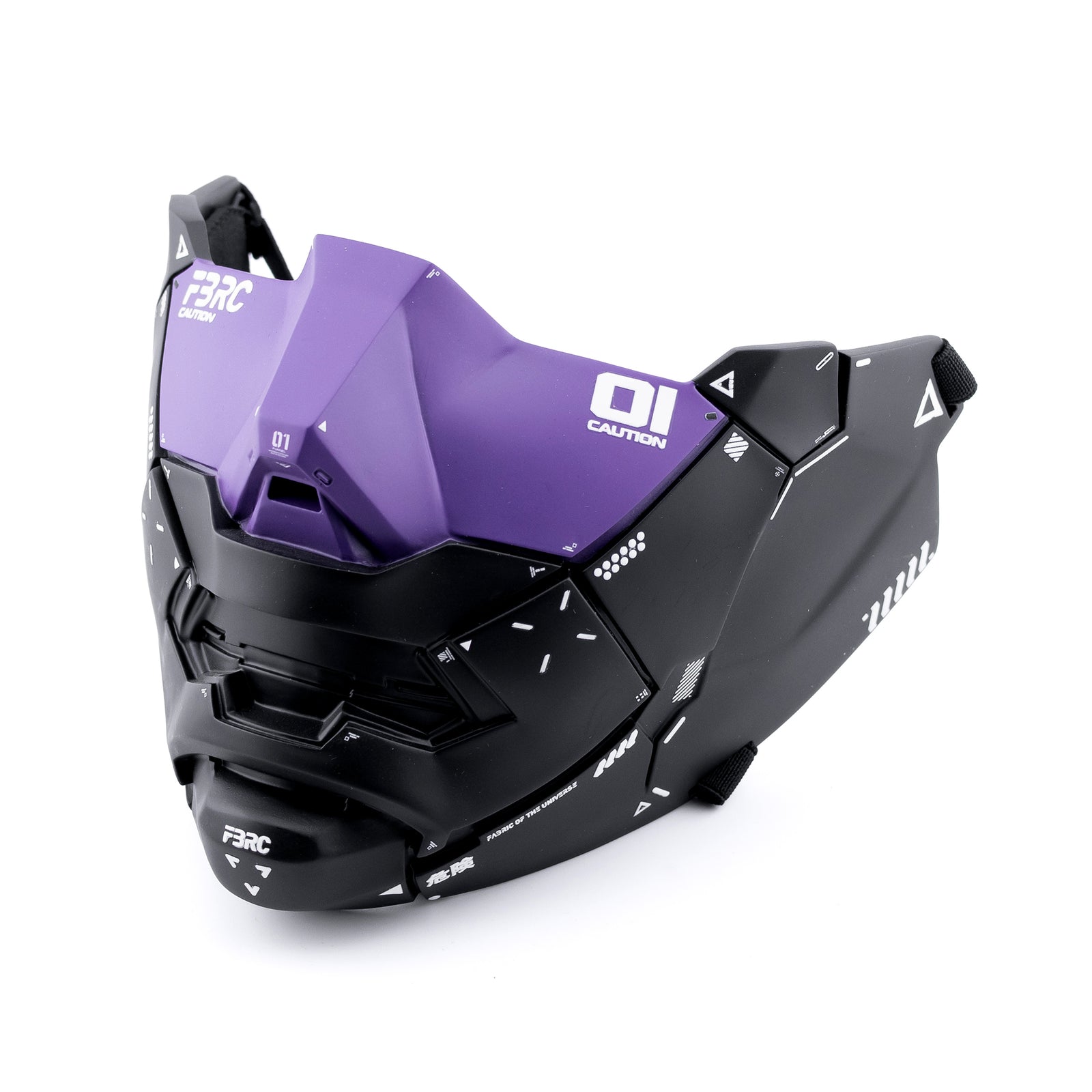Genova Reborn Black Purple Half Mask